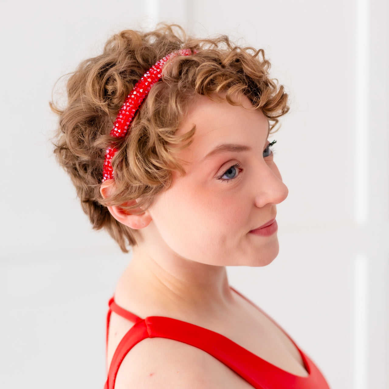 Red Sparkle Headband - Classic