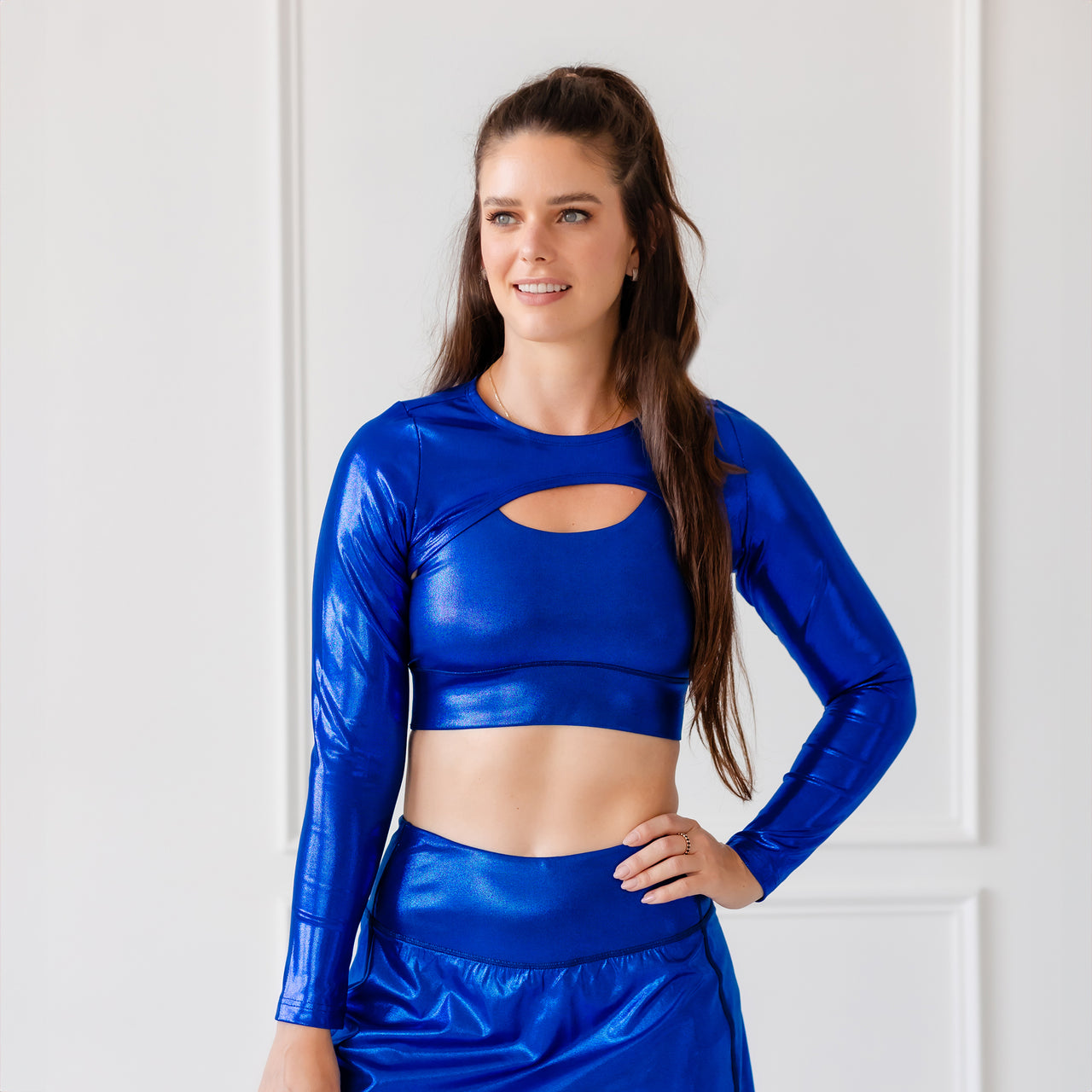 Sapphire Jewel Athletic Shrug