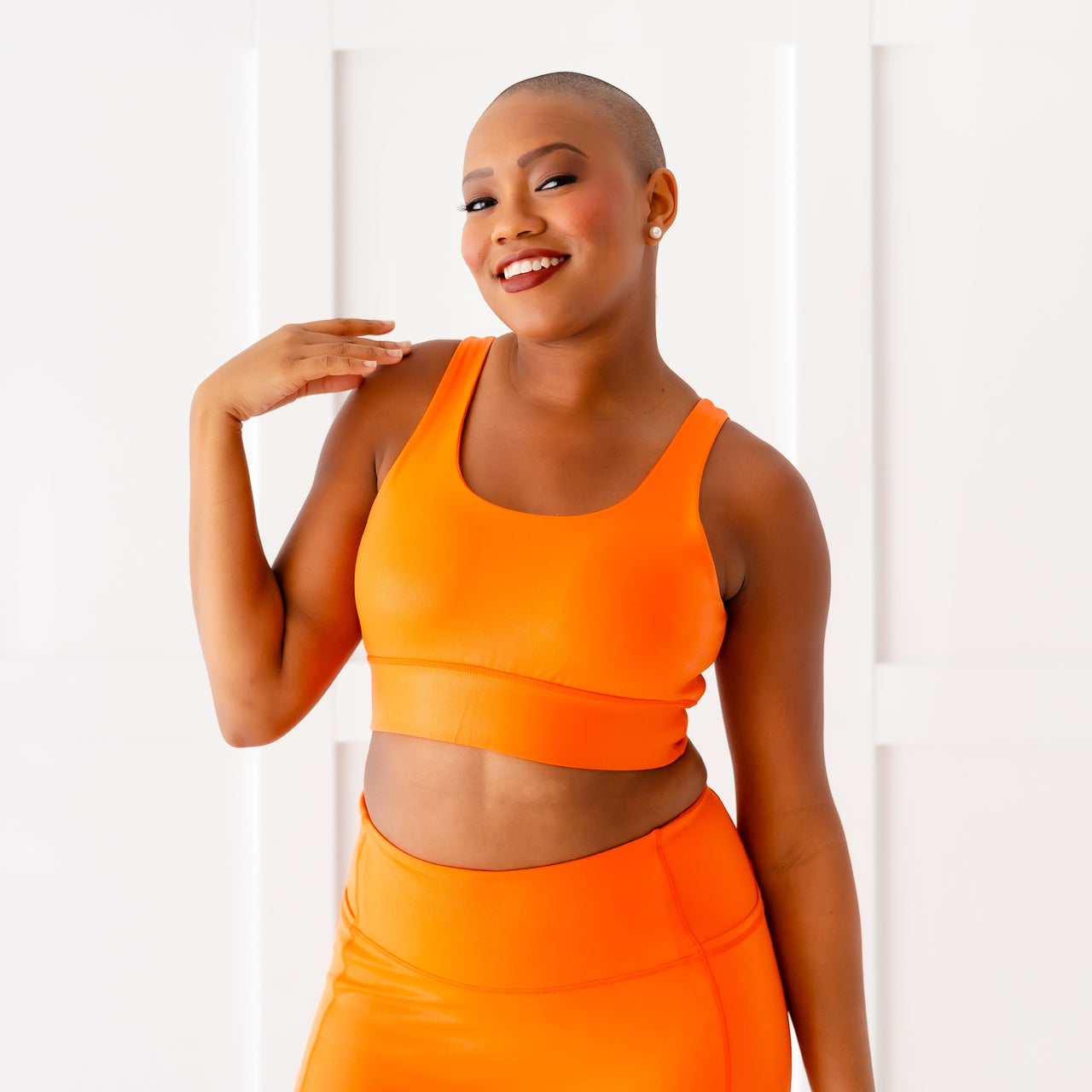 Vibrant Orange Women's Sports Bra