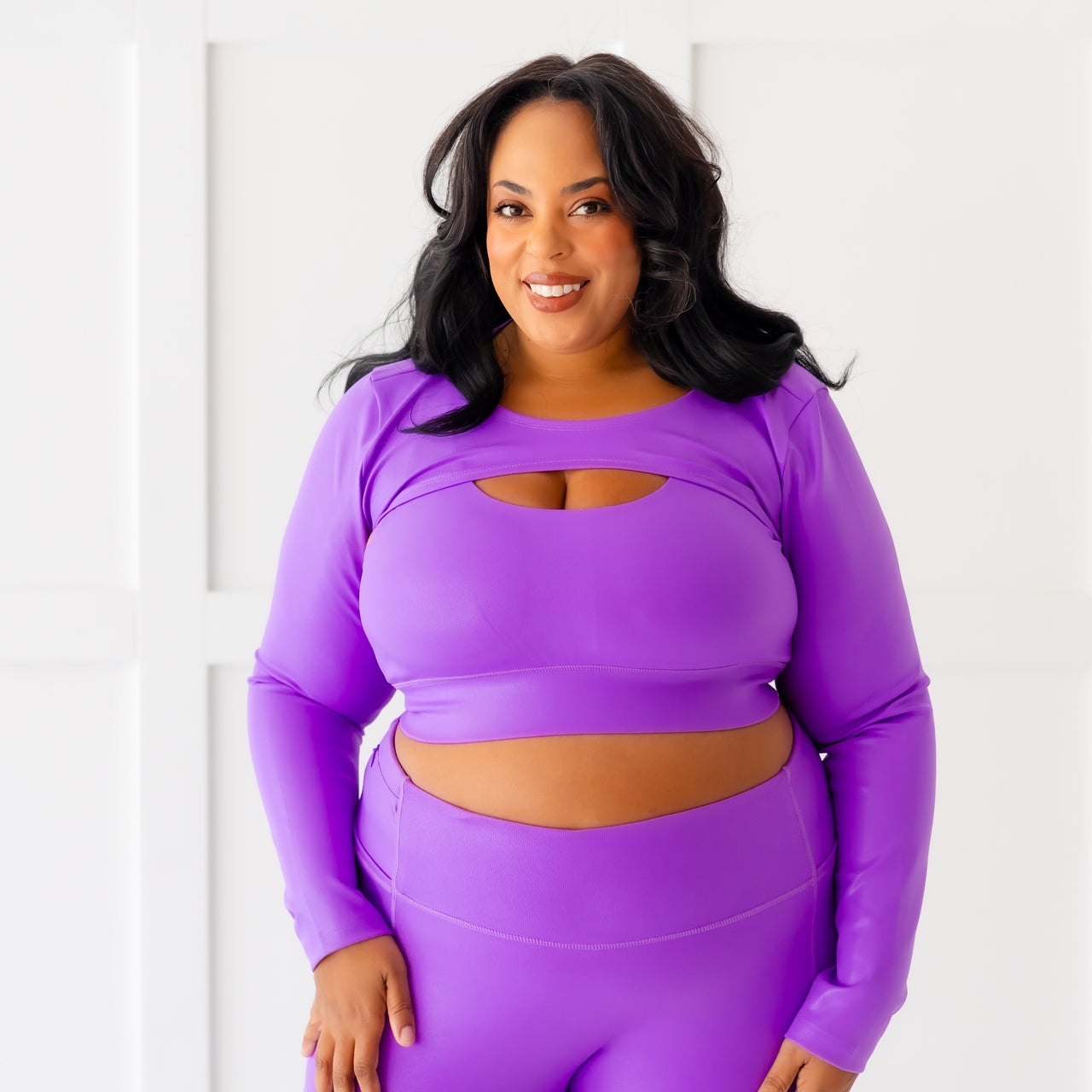 Vivid Purple Women's Athletic Shrug