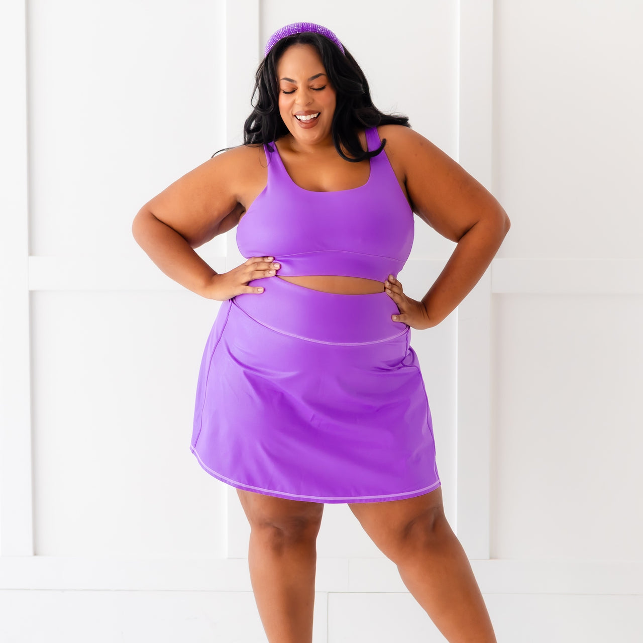 Vivid Purple Women's Athletic Skort