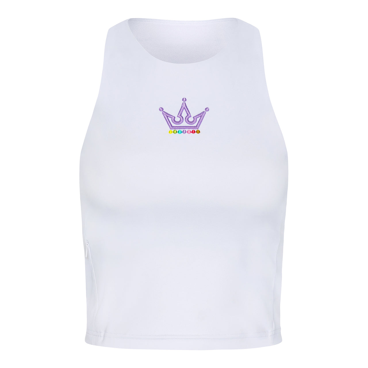 Crowned Power Tank - White