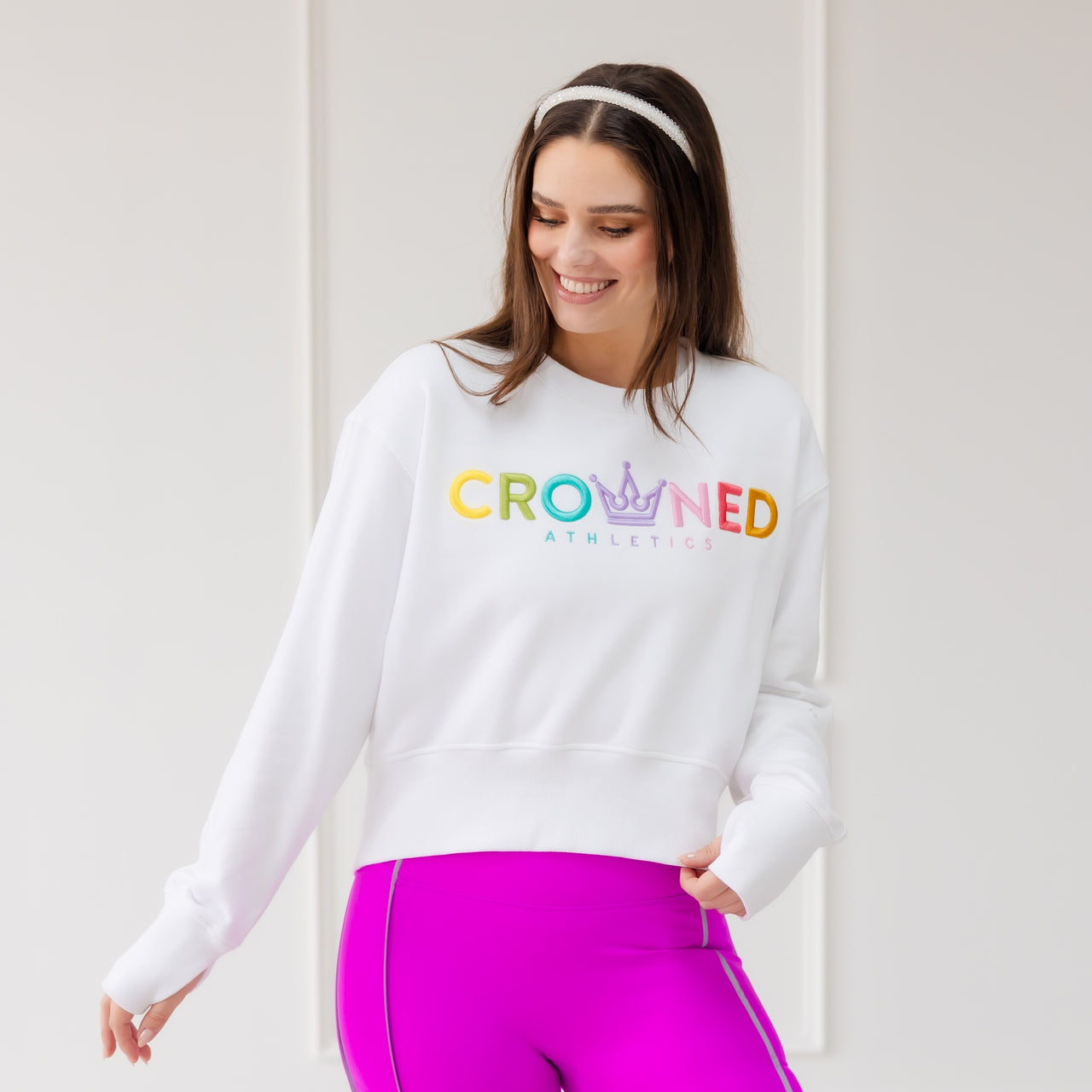 Crowned Sweatshirt - White