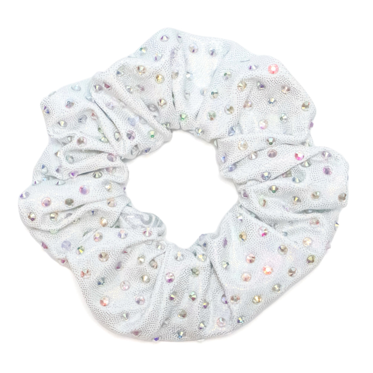 Pearl Prism Rhinestone Zipper Scrunchie