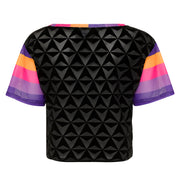 Retro Black Mesh Tee - Crowned Athletics