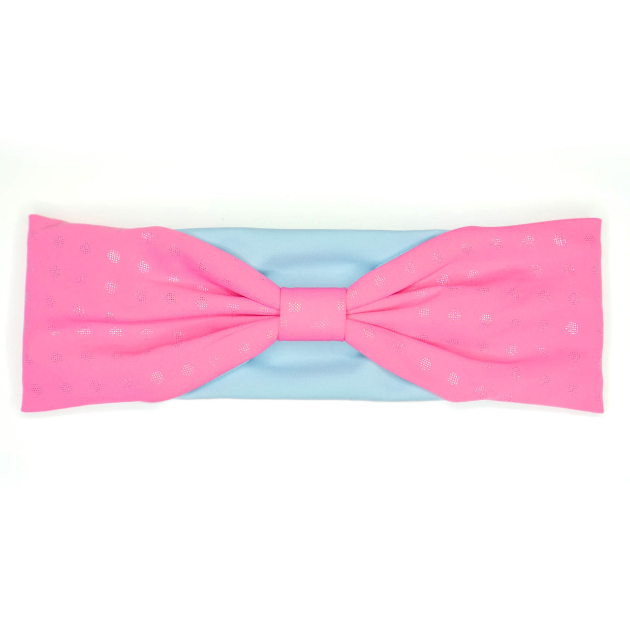 Pink and Blue Bow Athletic Headband
