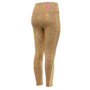 Brown Leaves Leggings - Crowned Athletics