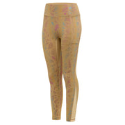 Brown Leaves Leggings - Crowned Athletics