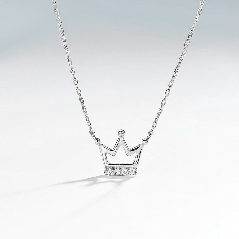 Crown Necklace White Gold – Crowned Athletics™