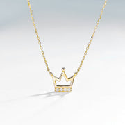 Crown Necklace - Yellow Gold - Crowned Athletics