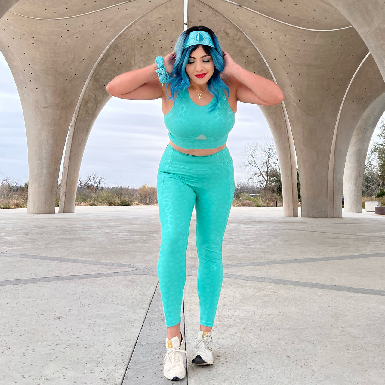Mosaic Leggings - Teal