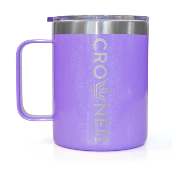 purple crowned logo mug